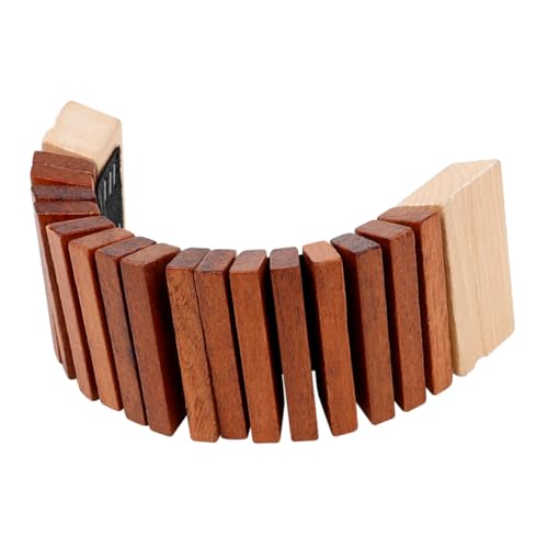 Mikinona aufschlussreiches Musikspielzeug Klöppelspielzeug aus Holz Schlaginstrument Kinderinstrument Kindermusikinstrument für die frühe Bildung von Kindern Holzklöppel Kaffee von Mikinona