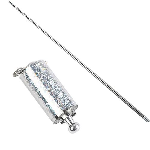 110CM Magischer Zauberstab, Trick Party Zauberstab, Tragbare Ausziehbarer Zauberstab, Magischer Zauberstab Metall, Magic Pocket Staff, Zaubertricks Zubehö, für Zaubererkostüm, Gastgeschenke, Silber 110CM Magischer Zauberstab, Trick Party Zauberstab, Tragbare Ausziehbarer Zauberstab, Magischer Zauberstab Metall, Magic Pocket Staff, Zaubertricks Zubehö, für Zaubererkostüm, Gastgeschenke, Silber von Mikiuly