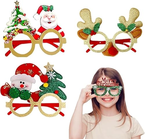 Mikiuly Weihnachtsbrille,Weihnachten Dekoration Brillen,Kinder Weihnachtsbrillen,Weihnachten Brille Rahmen,Lustige Weihnachtsbrillen,Weihnachtsbaum Brillenrahmen,für Kinder Erwachsene,Zufällige Farbe Mikiuly Weihnachtsbrille,Weihnachten Dekoration Brillen,Kinder Weihnachtsbrillen,Weihnachten Brille Rahmen,Lustige Weihnachtsbrillen,Weihnachtsbaum Brillenrahmen,für Kinder Erwachsene,Zufällige Farbe von Mikiuly