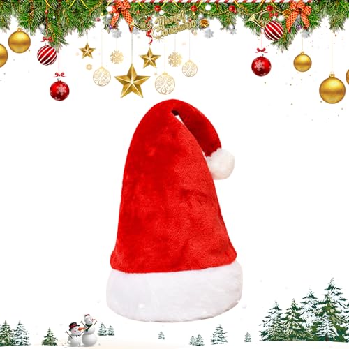 Mikiuly Weihnachtsmütze, Nikolausmütze, Nikolaus Mütze Weihnachtliche Mütze, für Erwachsene, Weihnachtsmann-Kostümzubehör für Weihnachten,Neujahr,Partyzubehör,Weihnachtsfeier Weihnachtsmarkt, 2pc Mikiuly Weihnachtsmütze, Nikolausmütze, Nikolaus Mütze Weihnachtliche Mütze, für Erwachsene, Weihnachtsmann-Kostümzubehör für Weihnachten,Neujahr,Partyzubehör,Weihnachtsfeier Weihnachtsmarkt, 2pc von Mikiuly