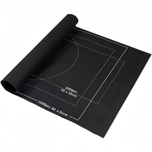 Puzzlematte,Puzzleunterlage,Puzzle Matte Roll,Jigsaw Mat,Tragbare Puzzles Mat,Teppich für bis zu 1500 Teile, Praktisches Zubehör zur Aufbewahrung von Puzzles,89 * 61CM (Schwarz) von Mikiuly