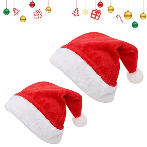 Weihnachtsmütze, Nikolausmütze, Nikolaus Mütze Weihnachtliche Mütze, für Erwachsene & Kinder, Weihnachtsmann-Kostümzubehör für Weihnachten,Neujahr,Partyzubehör,Weihnachtsfeier Weihnachtsmarkt, 2pc Weihnachtsmütze, Nikolausmütze, Nikolaus Mütze Weihnachtliche Mütze, für Erwachsene & Kinder, Weihnachtsmann-Kostümzubehör für Weihnachten,Neujahr,Partyzubehör,Weihnachtsfeier Weihnachtsmarkt, 2pc von Mikiuly