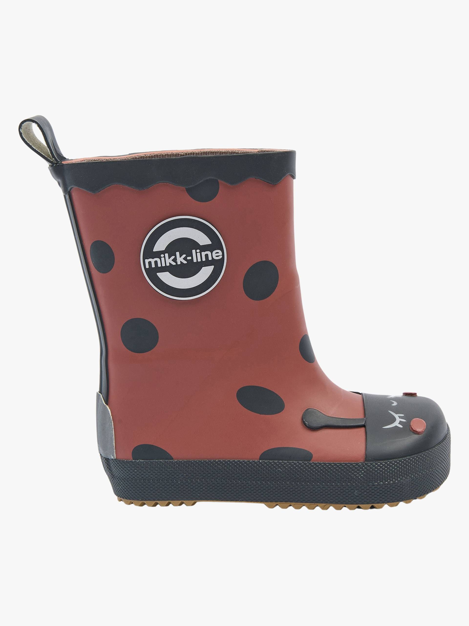 Mikk-Line Barefoot Ladybug Gummistiefel, Henna, 22, Kindergummistiefel, Kinderstiefel, Gummistiefel kinder, Kids von Mikk-Line