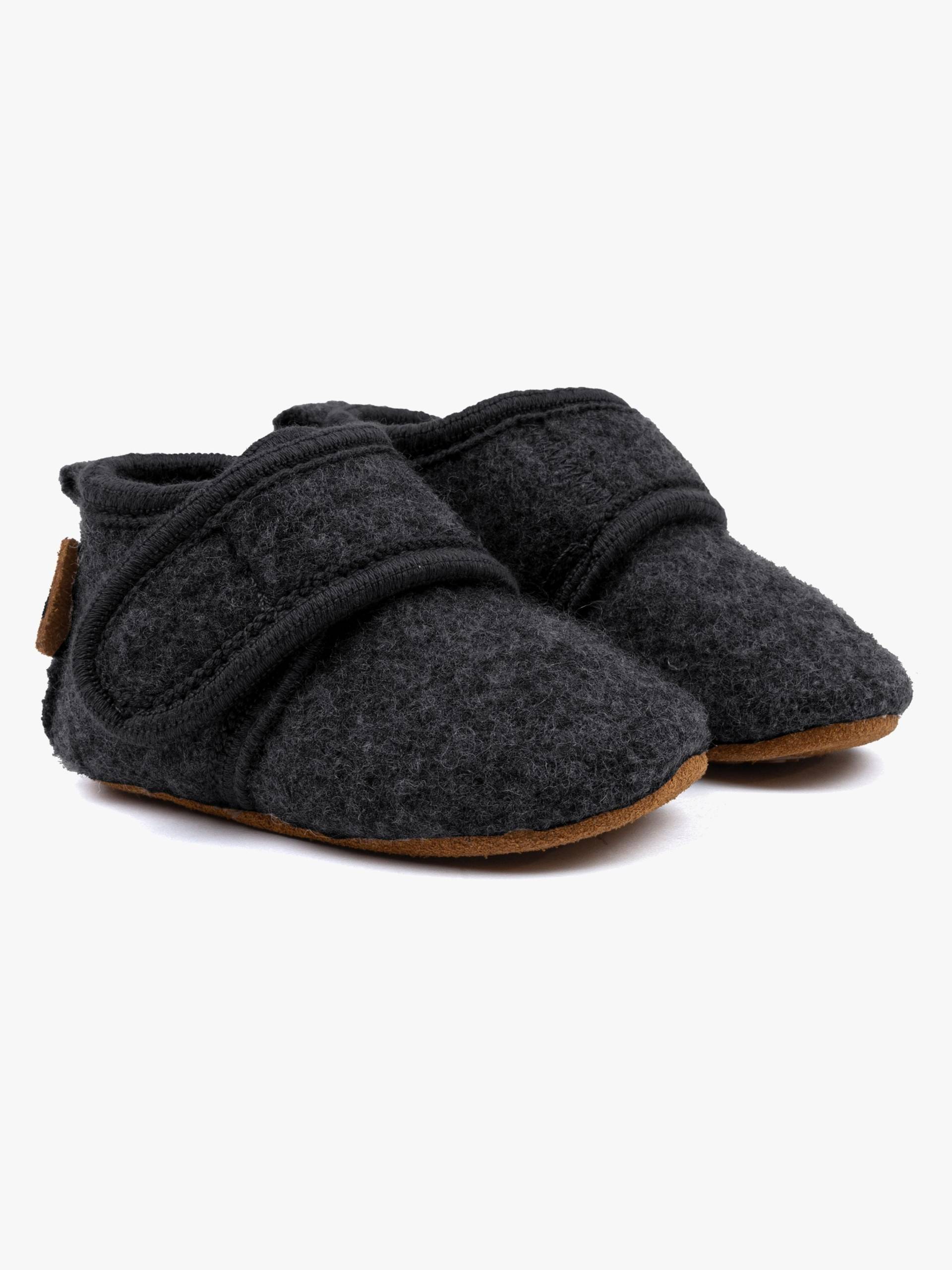 Mikk-Line Hausschuhe Wolle, Anthracite Melange, 18-24 Monate von Mikk-Line