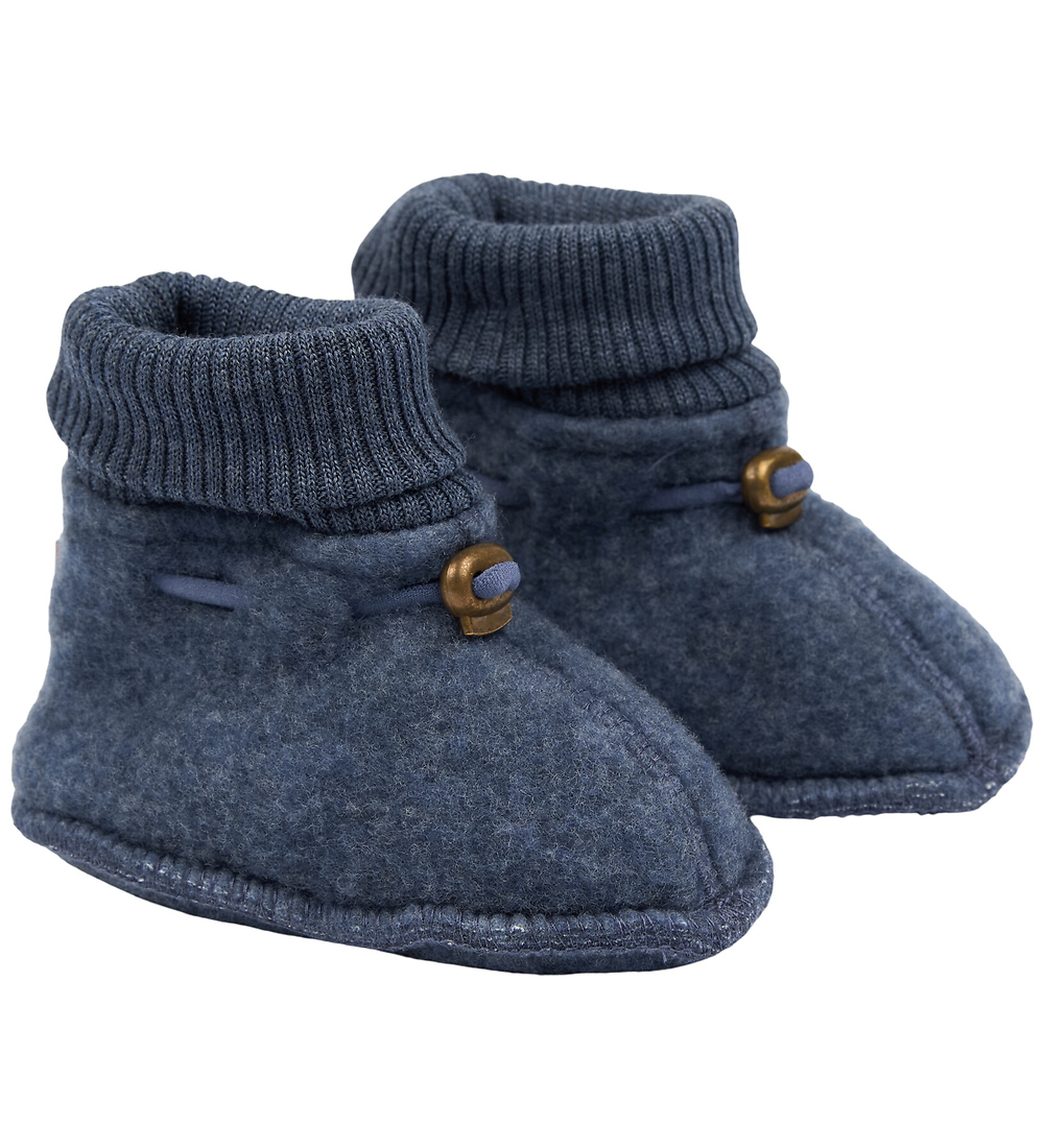 Mikk-Line Krabbelschuhe - Wolle - Blue Melange - Mikk-Line - 62/68 - Krabbelschuhe Mikk-Line Krabbelschuhe - Wolle - Blue Melange - Mikk-Line - 62/68 - Krabbelschuhe von Mikk-Line