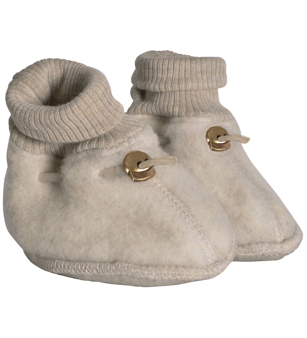 Mikk-Line Krabbelschuhe - Wolle - Melange Offwhite - Mikk-Line - 74/80 - Krabbelschuhe Mikk-Line Krabbelschuhe - Wolle - Melange Offwhite - Mikk-Line - 74/80 - Krabbelschuhe von Mikk-Line