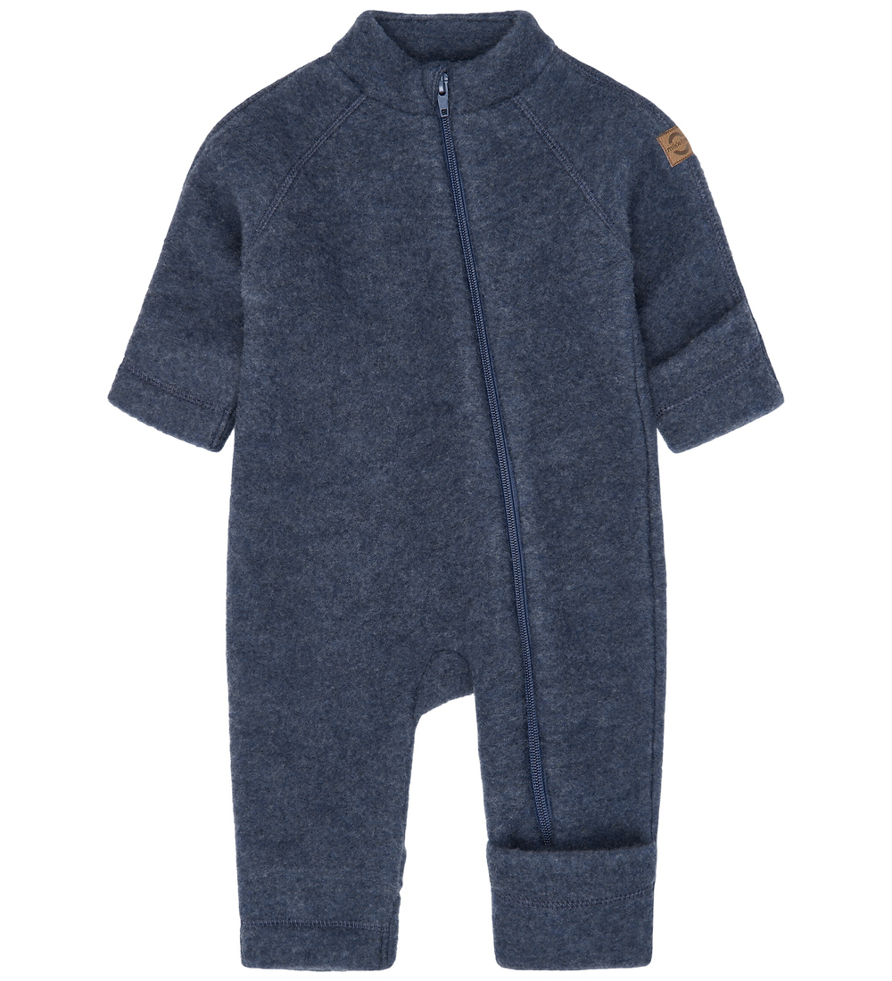 Mikk-Line Overall - Wolle - Blue Melange - Mikk-Line - 74 - Overalls von Mikk-Line