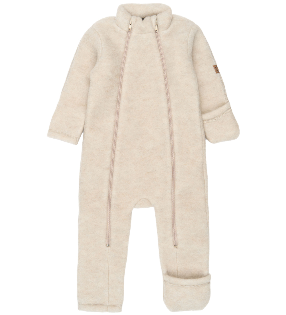 Mikk-Line Overall - Wolle - Melange Offwhite - Mikk-Line - 1 Jahr (80) - Overalls von Mikk-Line