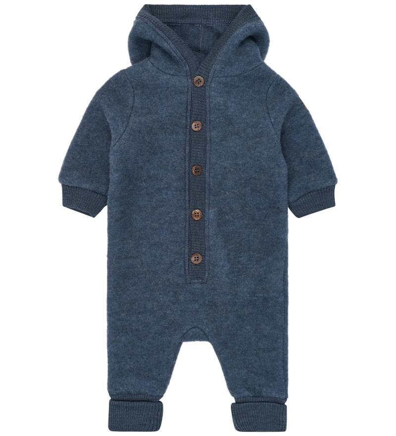 Mikk-Line Overall m. Kapuze - Wolle - Blue Melange - Mikk-Line - 74 - Overalls Mikk-Line Overall m. Kapuze - Wolle - Blue Melange - Mikk-Line - 74 - Overalls von Mikk-Line