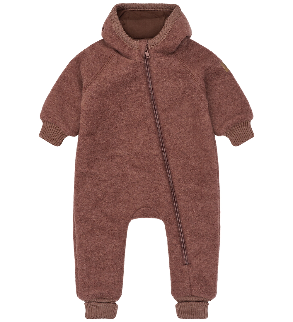 Mikk-Line Overall m. Kapuze - Wolle - Burlwood - Mikk-Line - 62 - Overalls Mikk-Line Overall m. Kapuze - Wolle - Burlwood - Mikk-Line - 62 - Overalls von Mikk-Line