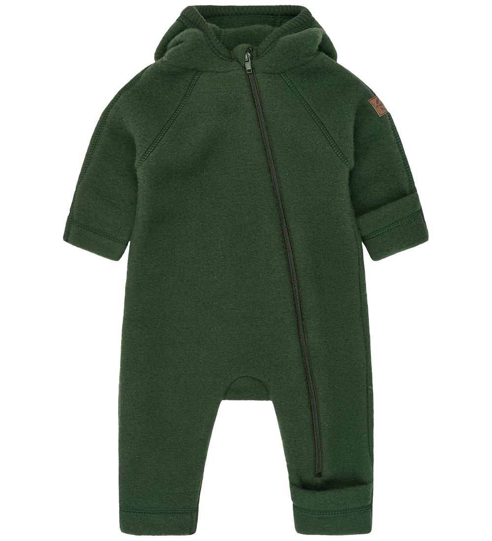 Mikk-Line Overall m. Kapuze - Wolle - Kombu Green - Mikk-Line - 1 Jahr (80) - Overalls von Mikk-Line