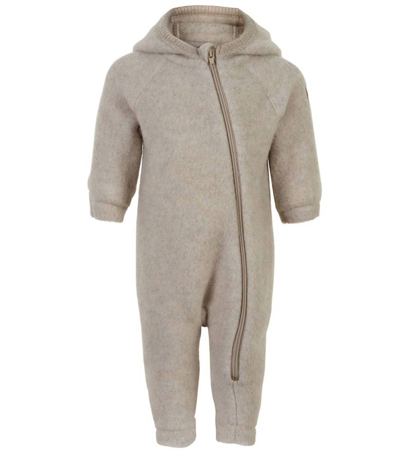 Mikk-Line Overall m. Kapuze - Wolle - Melange Offwhite - Mikk-Line - 1½ Jahre (86) - Overalls von Mikk-Line