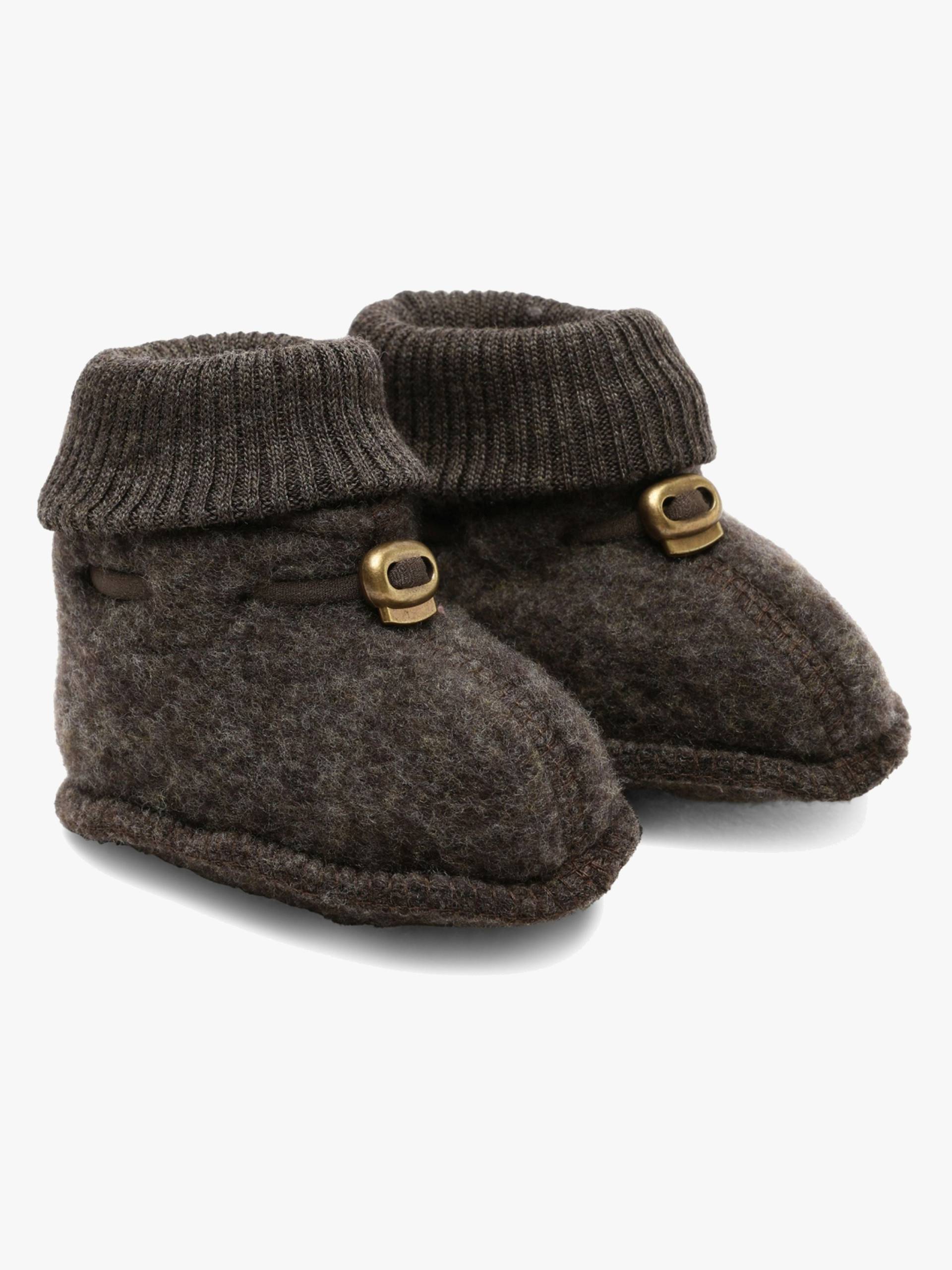 Mikk-Line Überziehschuhe Merinowolle, Dark Brown Melange, 74-80 Mikk-Line Überziehschuhe Merinowolle, Dark Brown Melange, 74-80 von Mikk-Line
