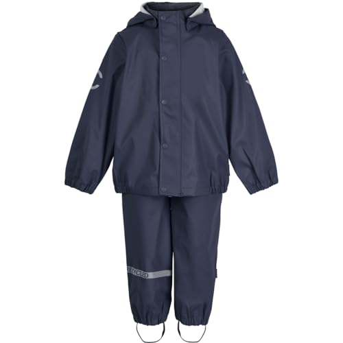 Mikk-line Regenanzug Kinder Blue Nights 140 | Matschhose Jungen und Mädchen | Zertifizierter OEKO-TEX Standard 100 Recyceltes PU Rainset ohne Aufhängung | Nickelfreie Knöpfe und Reißverschluss Mikk-line Regenanzug Kinder Blue Nights 140 | Matschhose Jungen und Mädchen | Zertifizierter OEKO-TEX Standard 100 Recyceltes PU Rainset ohne Aufhängung | Nickelfreie Knöpfe und Reißverschluss von Mikk-line