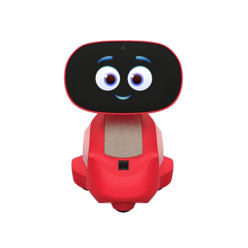 Miko 3: KI-basierter intelligenter Roboter für Kinder | STEM Lern- und Unterrichtsroboter mit Programmier-Apps + Coding apps + Unlimitierten Spielen + programmierbar Rot von Miko My Companion