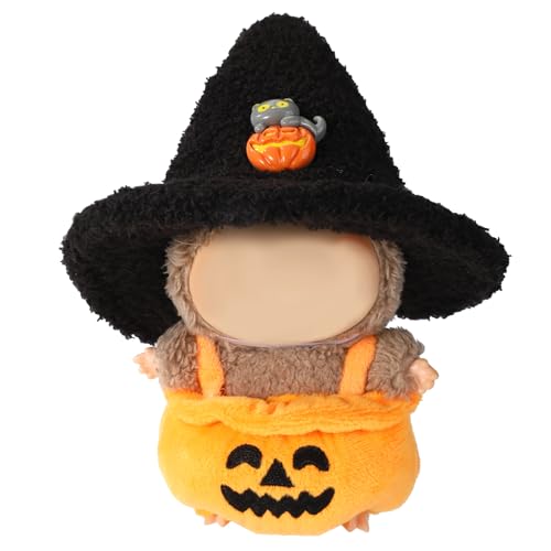 2 Stück 17cm Puppenkleidung Halloween Set, Strick Orange & Schwarz Kürbis-Outfit + Halloween Mütze Puppenzubehör zur Dekoration & Präsentation 2 Stück 17cm Puppenkleidung Halloween Set, Strick Orange & Schwarz Kürbis-Outfit + Halloween Mütze Puppenzubehör zur Dekoration & Präsentation von Mikovivi
