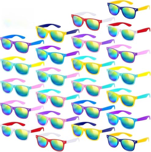 Mikulala 24 Pack Kinder Sonnenbrille,Farben Neon Sonnenbrillen in Bulk Party Bag Fillers für Kinder,Party Sonnenbrille Große Geschenke für Geburtstag Party Supplies Mikulala 24 Pack Kinder Sonnenbrille,Farben Neon Sonnenbrillen in Bulk Party Bag Fillers für Kinder,Party Sonnenbrille Große Geschenke für Geburtstag Party Supplies von Mikulala