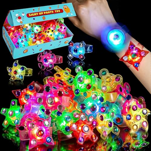 Mikulala 24 Stück Leuchtarmbänder Spinner Led Armband für Kinder Blinkende Armbänder in der Dunkelheit Mitgebsel Kindergeburtstag für Geburtstags,Weihnachten,Raves,Konzert,Graduierung Mikulala 24 Stück Leuchtarmbänder Spinner Led Armband für Kinder Blinkende Armbänder in der Dunkelheit Mitgebsel Kindergeburtstag für Geburtstags,Weihnachten,Raves,Konzert,Graduierung von Mikulala