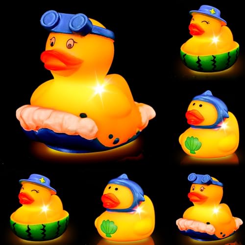 Mikulala 6 Stück Badeente Leuchtend Gummiente Lustig Gummi Ente Kinder Badewannenspielzeug ab 1 2 3 Jahre Wasserspielzeug Gelb Mikulala 6 Stück Badeente Leuchtend Gummiente Lustig Gummi Ente Kinder Badewannenspielzeug ab 1 2 3 Jahre Wasserspielzeug Gelb von Mikulala