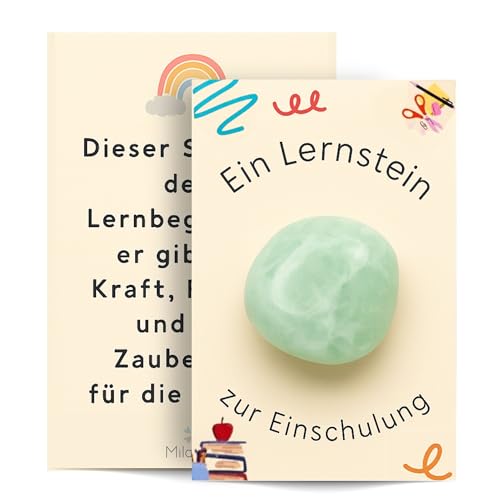 Milaboo® Lernstein zur Einschulung I Geschenk für das Schulkind 2025 I Kleinigkeiten für die Schultüte (Lernstein Einschulung) von Milaboo
