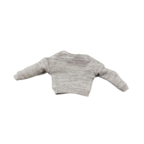 Milageto 1/12 Actionfigur Pullover Puppenkleidung Puppenzubehör für kleine Mode Mädchen Kostüme für 6 Zoll Figur Körper verkleiden, Grau Milageto 1/12 Actionfigur Pullover Puppenkleidung Puppenzubehör für kleine Mode Mädchen Kostüme für 6 Zoll Figur Körper verkleiden, Grau von Milageto