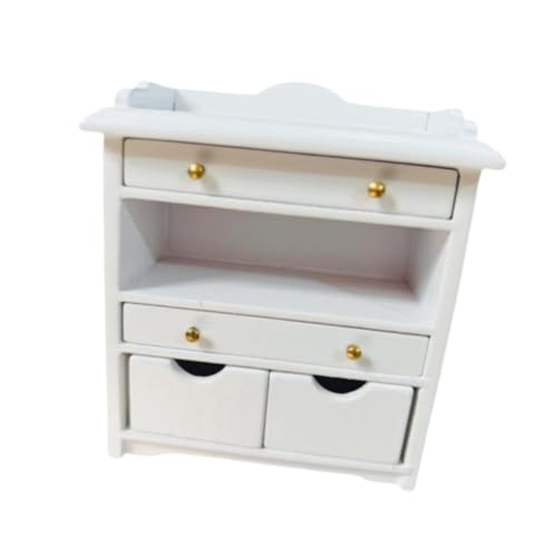 Milageto 1/12 Skala Dollhouse Night Stand, Dollhouse -Bewegungsschrank, Mini -Handwerksschlafenschrank für Dollhouse Diorama Dekoration, Weiß Milageto 1/12 Skala Dollhouse Night Stand, Dollhouse -Bewegungsschrank, Mini -Handwerksschlafenschrank für Dollhouse Diorama Dekoration, Weiß von Milageto