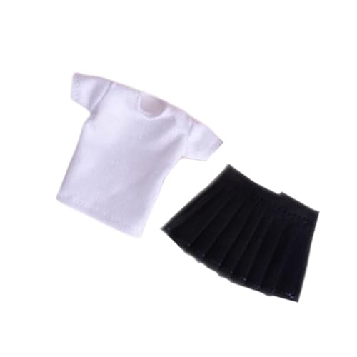 Milageto 1/12 Skala Puppen -T -Shirt, Actionfigur Kleidung mit kurzem Rock, Puppenkleidung, weiches Puppenkleidung Set Kostüm für 6 Zoll Figur Milageto 1/12 Skala Puppen -T -Shirt, Actionfigur Kleidung mit kurzem Rock, Puppenkleidung, weiches Puppenkleidung Set Kostüm für 6 Zoll Figur von Milageto