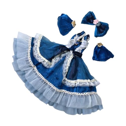 Milageto 1/3 BJD Doll Prinzessin Kleid OUTIT Dull CLOSPLAY Cosply Educational Fashion DIY Accessoires Kostüm Outifit für 60 cm Puppen, Dunkelblau Milageto 1/3 BJD Doll Prinzessin Kleid OUTIT Dull CLOSPLAY Cosply Educational Fashion DIY Accessoires Kostüm Outifit für 60 cm Puppen, Dunkelblau von Milageto