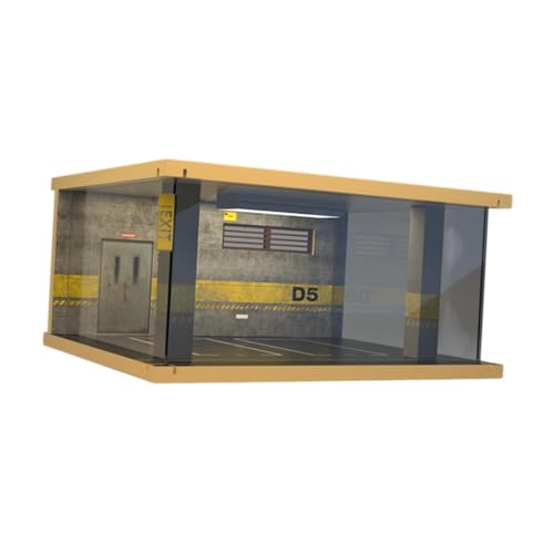 Milageto 1/32 Modellauto Vitrine mit Parkplatzszene, Style A von Milageto
