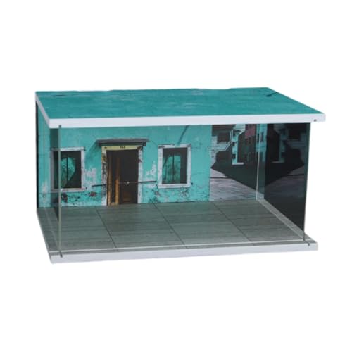 Milageto 1/32 Parkplatz-Vitrine-Modell, Sammlerstücke mit Autogaragen-Simulation, Mini-Auto-Aufbewahrungsbox, Diorama-Autovitrine für den Schrank, Grün Milageto 1/32 Parkplatz-Vitrine-Modell, Sammlerstücke mit Autogaragen-Simulation, Mini-Auto-Aufbewahrungsbox, Diorama-Autovitrine für den Schrank, Grün von Milageto