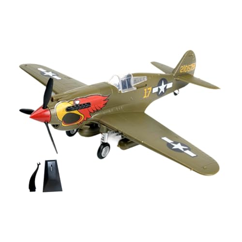 Milageto 1/48 Scale Fighter Model Kit Flugzeug Ornament Erwachsene Geschenke Souvenir Simulation Flugzeug Modell Flugzeug Spielzeug für Bücherregal Zuhause, Dunkelgrün von Milageto