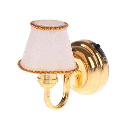 Milageto 1/6 1/12 Puppenhaus-Wandlampe, Puppenhausmöbel, für Szenenlandschaft, leichte Ornamente, Miniaturmodell als Geburtstagsgeschenk Milageto 1/6 1/12 Puppenhaus-Wandlampe, Puppenhausmöbel, für Szenenlandschaft, leichte Ornamente, Miniaturmodell als Geburtstagsgeschenk von Milageto