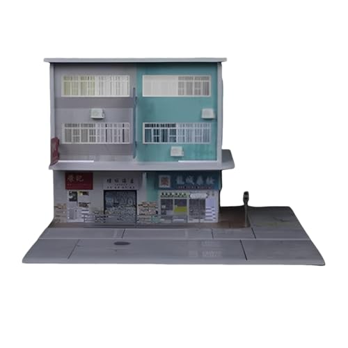 Milageto 1/64 Diorama-Gebäude, Straßenszene aus Hongkong mit dekorativer LED-Simulation, Miniaturszene für Sammlerstücke, Desktop-, Style B Milageto 1/64 Diorama-Gebäude, Straßenszene aus Hongkong mit dekorativer LED-Simulation, Miniaturszene für Sammlerstücke, Desktop-, Style B von Milageto