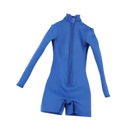 Milageto 1: 6 -Skala -Aktionsfiguren Jumpsuit, BJD -Puppenbekleidung, weibliche Figur Kleidung Kostüm, Blau von Milageto