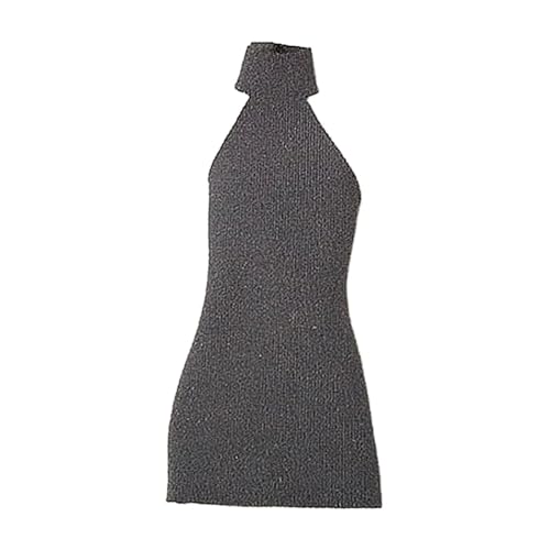 Milageto 1:12 Damenkleid, elastisches Mini-Puppenkleid, Kostüm, Miniatur, Cosplay-Outfit für weibliche Puppen, Kleidung für 6' Actionfigurenkörper , Grau Milageto 1:12 Damenkleid, elastisches Mini-Puppenkleid, Kostüm, Miniatur, Cosplay-Outfit für weibliche Puppen, Kleidung für 6' Actionfigurenkörper , Grau von Milageto