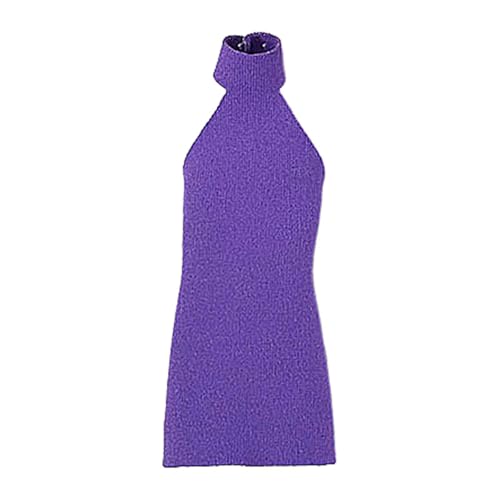 Milageto 1:12 Damenkleid, elastisches Mini-Puppenkleid, Kostüm, Miniatur, Cosplay-Outfit für weibliche Puppen, Kleidung für 6' Actionfigurenkörper , Lila Milageto 1:12 Damenkleid, elastisches Mini-Puppenkleid, Kostüm, Miniatur, Cosplay-Outfit für weibliche Puppen, Kleidung für 6' Actionfigurenkörper , Lila von Milageto