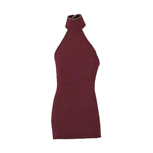 Milageto 1:12 Damenkleid, elastisches Mini-Puppenkleid, Kostüm, Miniatur, Cosplay-Outfit für weibliche Puppen, Kleidung für 6' Actionfigurenkörper , Rot Milageto 1:12 Damenkleid, elastisches Mini-Puppenkleid, Kostüm, Miniatur, Cosplay-Outfit für weibliche Puppen, Kleidung für 6' Actionfigurenkörper , Rot von Milageto