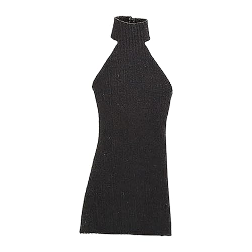 Milageto 1:12 Damenkleid, elastisches Mini-Puppenkleid, Kostüm, Miniatur, Cosplay-Outfit für weibliche Puppen, Kleidung für 6' Actionfigurenkörper , Schwarz Milageto 1:12 Damenkleid, elastisches Mini-Puppenkleid, Kostüm, Miniatur, Cosplay-Outfit für weibliche Puppen, Kleidung für 6' Actionfigurenkörper , Schwarz von Milageto