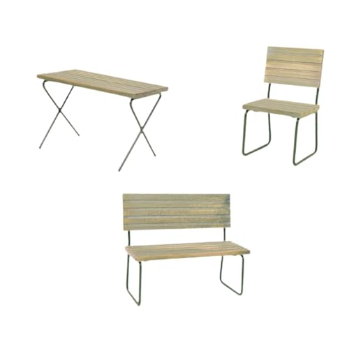 Milageto 1:12 Puppenhaus-Tisch, Stühle, Szenen, Miniatur-Essset, Requisiten, Mini-Puppenhaus-Tisch und Stuhl-Set für Ornamente, Geburtstagsgeschenke Milageto 1:12 Puppenhaus-Tisch, Stühle, Szenen, Miniatur-Essset, Requisiten, Mini-Puppenhaus-Tisch und Stuhl-Set für Ornamente, Geburtstagsgeschenke von Milageto