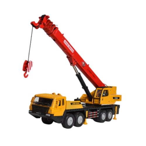 Milageto 1:50 Scale Crane Truck Fahrzeug Bildungskollektible Geschenkhebelfahrzeugtechnik -LKW für Alter 3+ Kleinkinder Kinder, Rot Milageto 1:50 Scale Crane Truck Fahrzeug Bildungskollektible Geschenkhebelfahrzeugtechnik -LKW für Alter 3+ Kleinkinder Kinder, Rot von Milageto