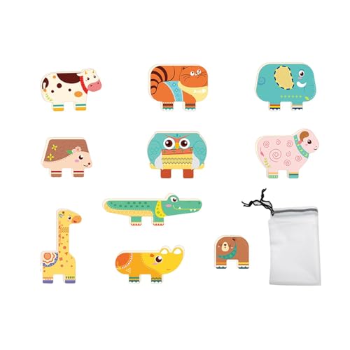 Milageto 10 Stücke Tierstapelspielzeug Fine Motor Praktik von Milageto