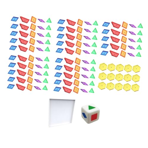 Milageto 140-teilige Bausteine mit geometrischen Formen, Lehrmittel für Anfänger, buntes Sortierspielzeug, Formerkennung Milageto 140-teilige Bausteine mit geometrischen Formen, Lehrmittel für Anfänger, buntes Sortierspielzeug, Formerkennung von Milageto