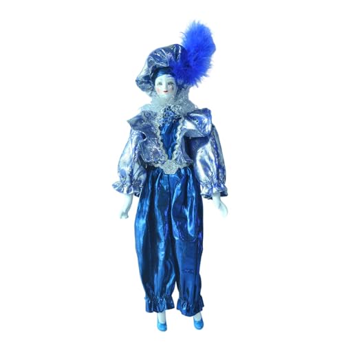 Milageto 17,72 Zoll Porzellan-Clown-Puppe, Clown-Figur, Figur mit Kostüm, Puppe, Halloween-Dekoration für die Festival-Kollektion Milageto 17,72 Zoll Porzellan-Clown-Puppe, Clown-Figur, Figur mit Kostüm, Puppe, Halloween-Dekoration für die Festival-Kollektion von Milageto