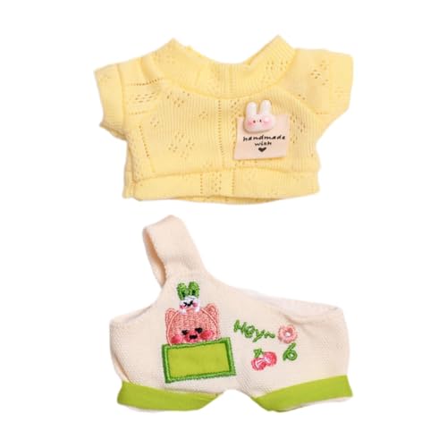 Milageto 17cm Mini-Puppenkleidungsset, Mädchenpuppen-Outfits, schönes Cosplay, leicht zu tragendes Kostüm, Puppenzubehör, Kleidung für 15cm 17cm Puppe, Gelb Milageto 17cm Mini-Puppenkleidungsset, Mädchenpuppen-Outfits, schönes Cosplay, leicht zu tragendes Kostüm, Puppenzubehör, Kleidung für 15cm 17cm Puppe, Gelb von Milageto