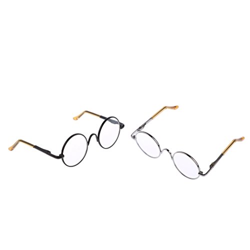 Milageto 2 Stück Retro Brille Rahmen Brille Brille für 1/6 Blythe Doll Zubehör Milageto 2 Stück Retro Brille Rahmen Brille Brille für 1/6 Blythe Doll Zubehör von Milageto