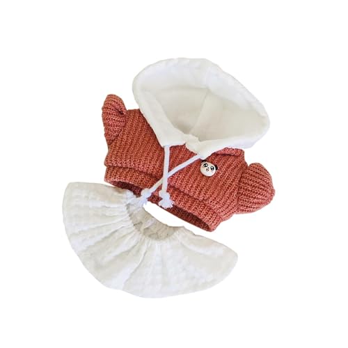 Milageto 20cm Puppenkleidung Kapuzenpullover und Kleid Kuscheltiere Kleidung Kostüme Rollenspiel Mini Kleidung Puppenanzug Cartoon, Orange Milageto 20cm Puppenkleidung Kapuzenpullover und Kleid Kuscheltiere Kleidung Kostüme Rollenspiel Mini Kleidung Puppenanzug Cartoon, Orange von Milageto