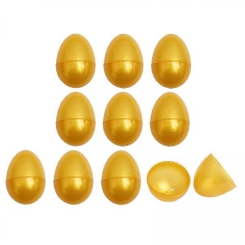 Milageto 2X 10 X Goldene Befüllbare Eier in Großen Mengen für Mini Überraschungseier für Themenparty Gefälligkeits Eier für von Milageto