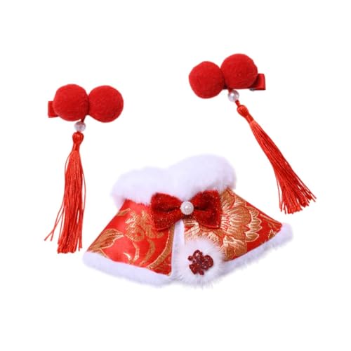 Milageto 3 Stück Puppen-Neujahrsumhang und Haarnadeln für 15–17 cm große Puppen, Kindergeschenke Milageto 3 Stück Puppen-Neujahrsumhang und Haarnadeln für 15–17 cm große Puppen, Kindergeschenke von Milageto