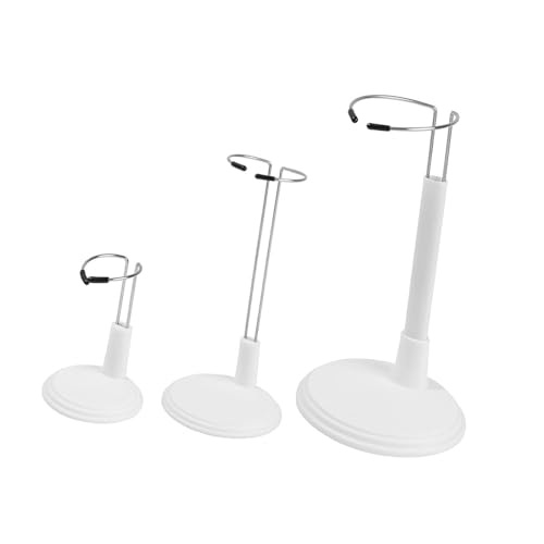 Milageto 3X Verstellbare Puppenständer, Displayhalter, vertikaler Organizer für Puppen, Stützbasen, Racks für Heimdekoration, Sammler, Weiß Milageto 3X Verstellbare Puppenständer, Displayhalter, vertikaler Organizer für Puppen, Stützbasen, Racks für Heimdekoration, Sammler, Weiß von Milageto