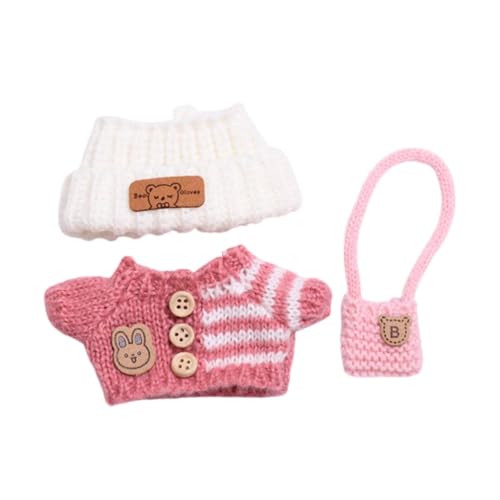 Milageto 3er Set Puppenoberteile Und Hut, Handgefertigtes Zubehör für 15 17 cm Puppen, Kostüme für Halloween Milageto 3er Set Puppenoberteile Und Hut, Handgefertigtes Zubehör für 15 17 cm Puppen, Kostüme für Halloween von Milageto
